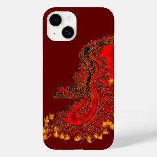China Dragon red och guld design
