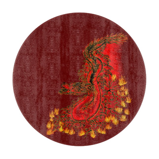 China Dragon red och guld design (Framsidan)