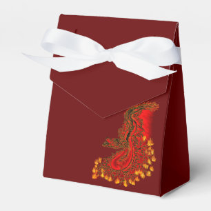 China Dragon red och guld design Presentaskar