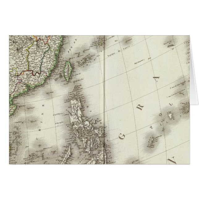 China Engraved Karta Hälsningskort (Framsidan Horizontal)