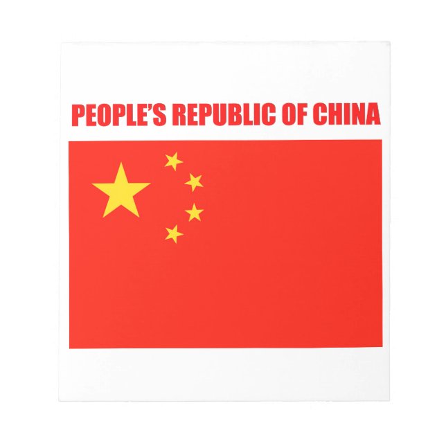 China Flagga av hög kvalitet Anteckningsblock (Framsida)