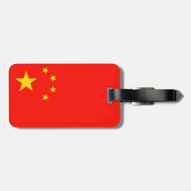 China Flagga av hög kvalitet Bagagebricka (Baksida Vågrät)