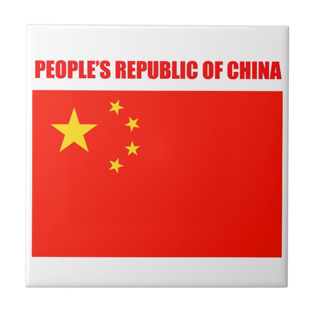 China Flagga av hög kvalitet Kakelplatta (Framsidan)
