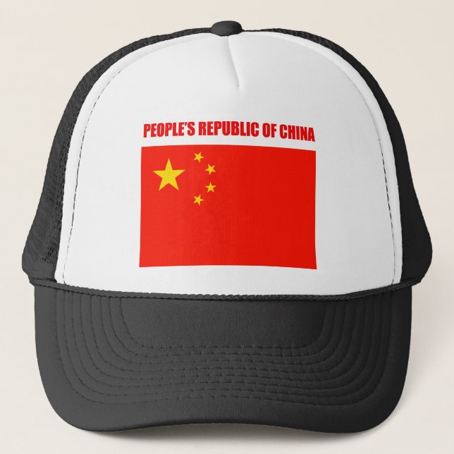 China Flagga av hög kvalitet Keps (Framsida)