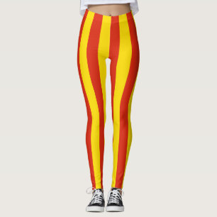 China Flagga Färg Lodrät stripe Leggings