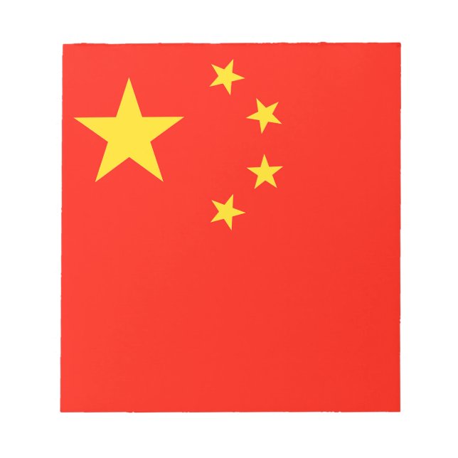 China Flagga - Hög kvalitet Anteckningsblock (Framsida)