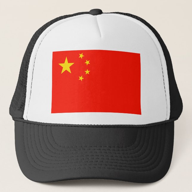 China Flagga - Hög kvalitet Keps (Framsida)