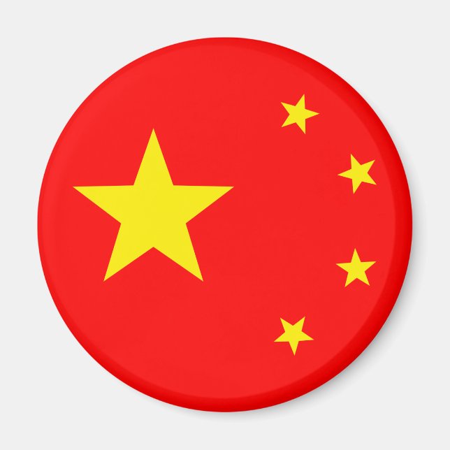 China Flagga "Klassisk" Magnet (Framsidan)