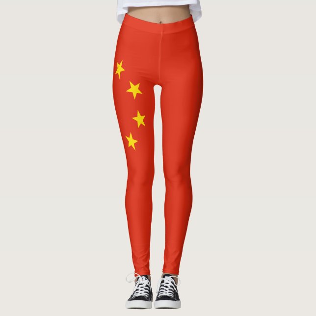 China flagga Leggings (Framsida)