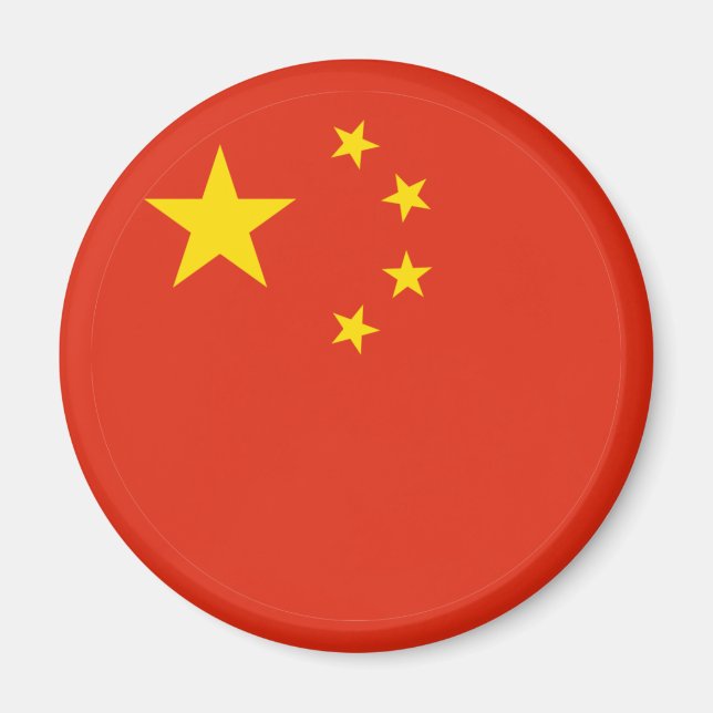 China flagga Magnet (Framsidan)