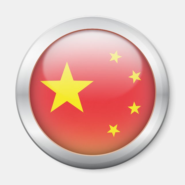 China Flagga "Orb" Magnet (Framsidan)