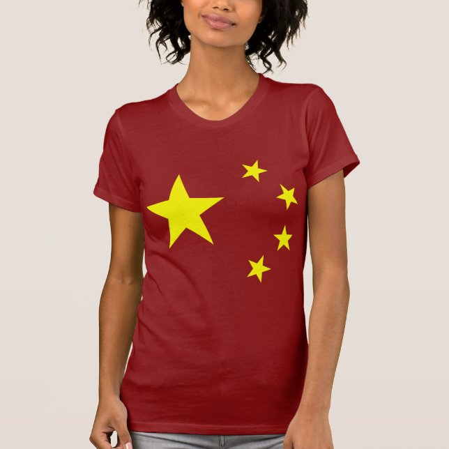 China Flagga Star T-shirt (Framsida)