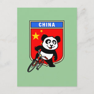China för cykling av china vykort