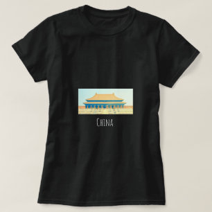 China förbjuden City vintage resor T Shirt