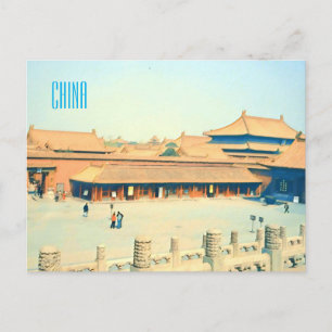 China förbjuden City vintage resor Vykort