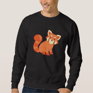 China Forest Wildlife Animal Cute Red Panda Lång Ärmad Tröja