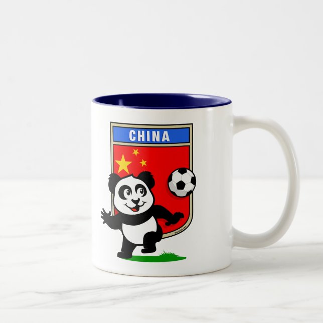 China Fotboll Panda Två-Tonad Mugg (Höger)