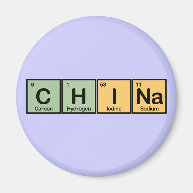 China gjord av Inslag Magnet (Framsidan)