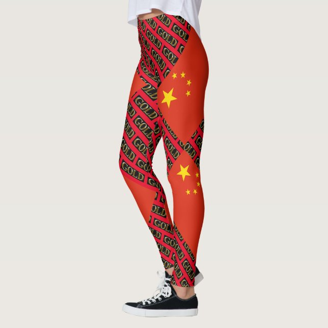 CHINA GULD LEGGINGS (Vänster)