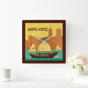 China Hongkong Fyrkantig Klocka