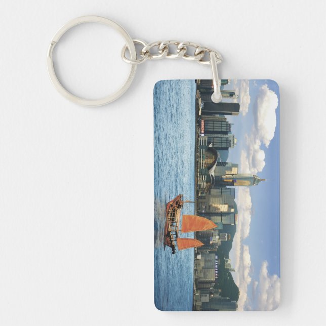 China. Hongkong. Victoria Harbor Hamn.A (Framsidan)