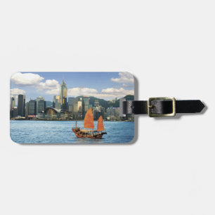 China. Hongkong. Victoria Harbor Hamn.A Bagagebricka