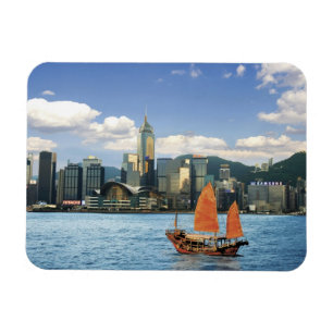 China. Hongkong. Victoria Harbor Hamn.A Magnet