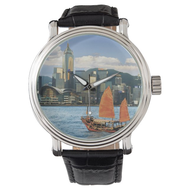 China, Hongkong, Victoria Harbour, Harbour, A Armbandsur (Framsida)