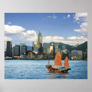 China, Hongkong, Victoria Harbour, Harbour, A Poster