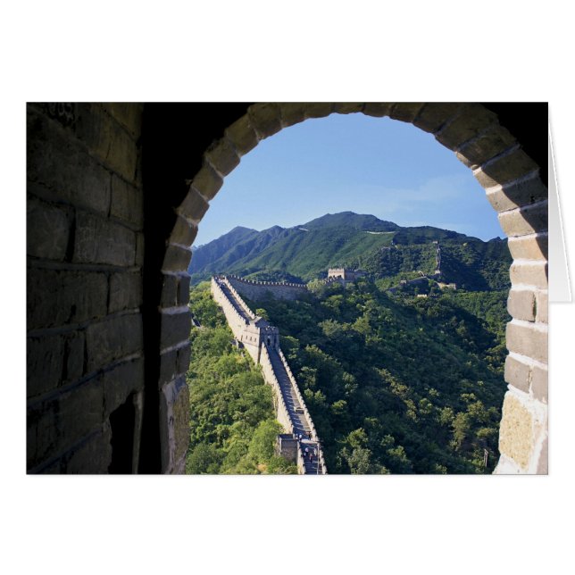 China, Huairou County, Mutianyu section of The The Hälsningskort (Framsidan Horizontal)