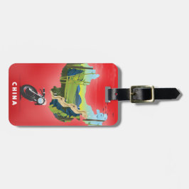 China Illustrated karta-reseaffisch Bagagebricka