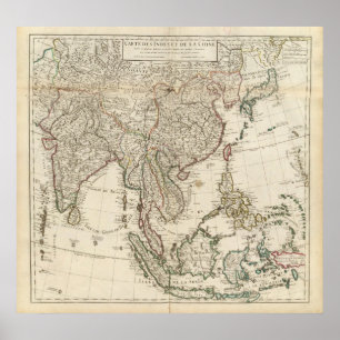 China Indien, Asien Poster