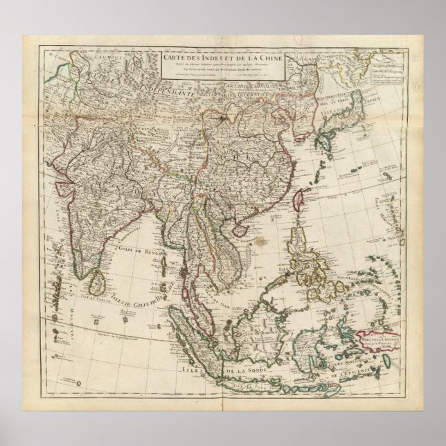 China, Indien, Asien Poster (Framsidan)