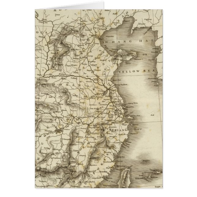 China, Japan Hälsningskort (Framsidan)