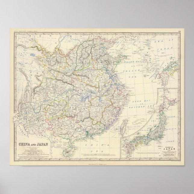 China, Japan Poster (Framsidan)