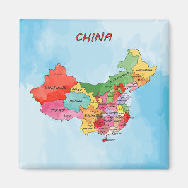 China Karta Magnet