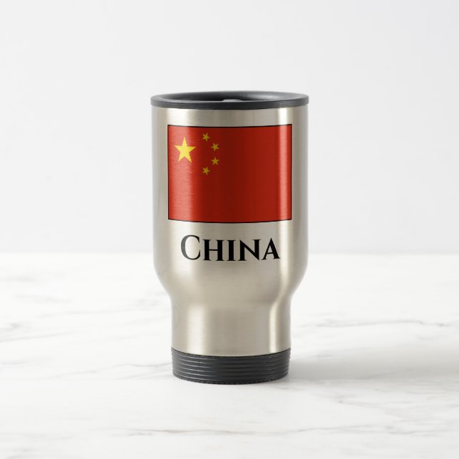 China (kinesiska) Flagga Resemugg (Center)