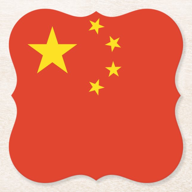 China (kinesiska) Flagga Underlägg Papper (Framsida)