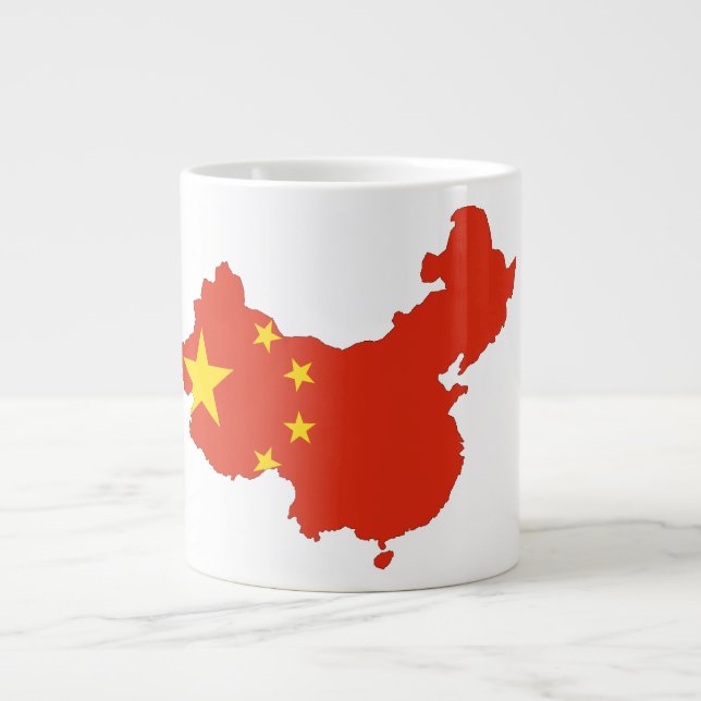 China land flagga jumbo mugg (Framsidan)