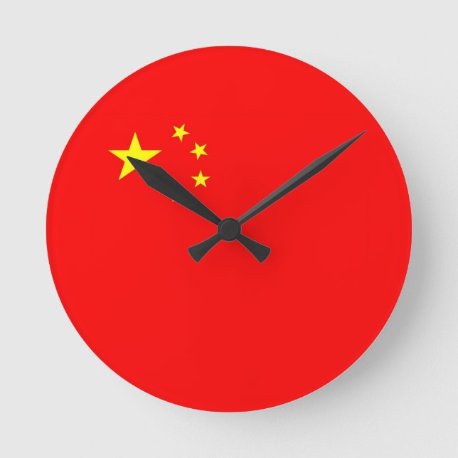 china land flagga klocka (Framsida)