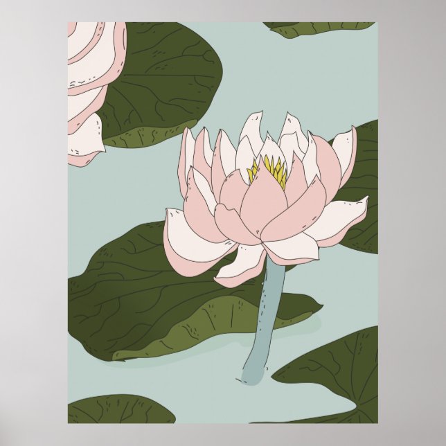 China lily Pond Poster (Framsidan)