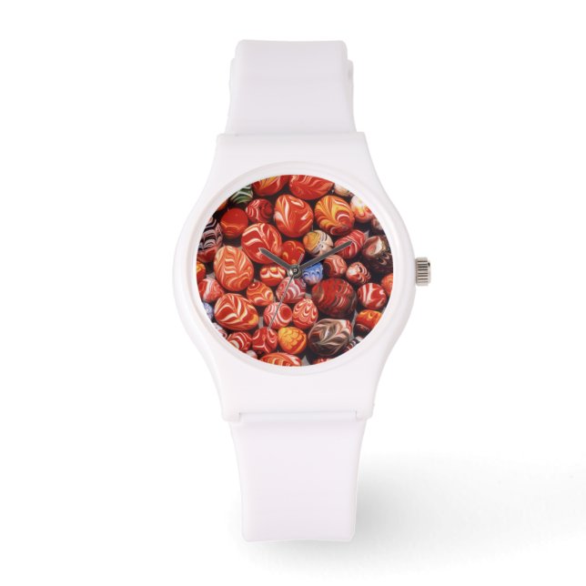 China, Ming Grav, Målade glassovenirer Armbandsur (Framsida)