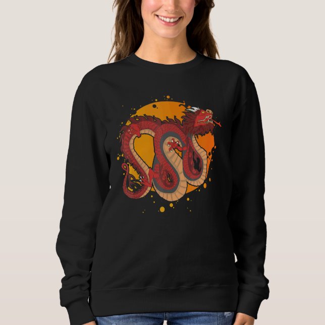 China Mythical Creatasy Fantasy Animal China Dra T Shirt (Framsida)