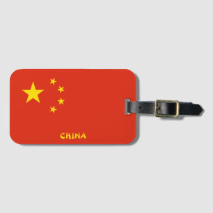 China National Flagga Patriotic Bagagebricka