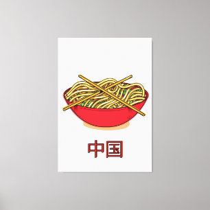 China Noodles Canvastryck