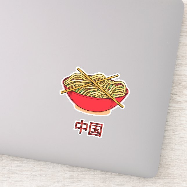 China Noodles Klistermärken (Detalj)