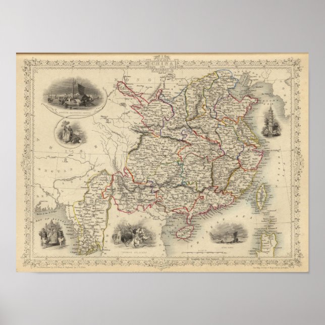 China och Burma Poster (Framsidan)