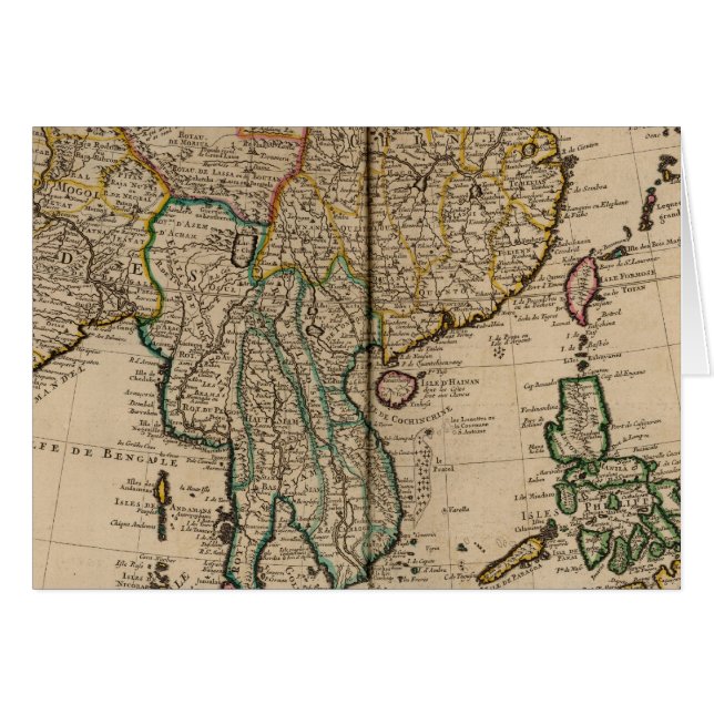 China och Indien Hälsningskort (Framsidan Horizontal)