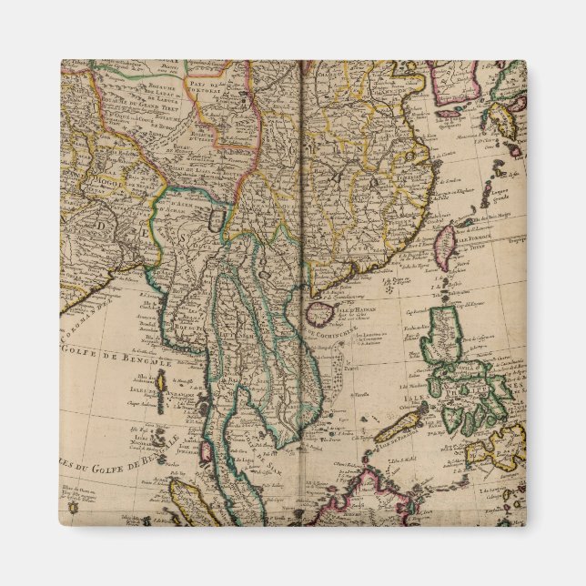 China och Indien Magnet (Framsidan)