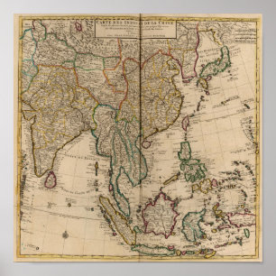 China och Indien Poster